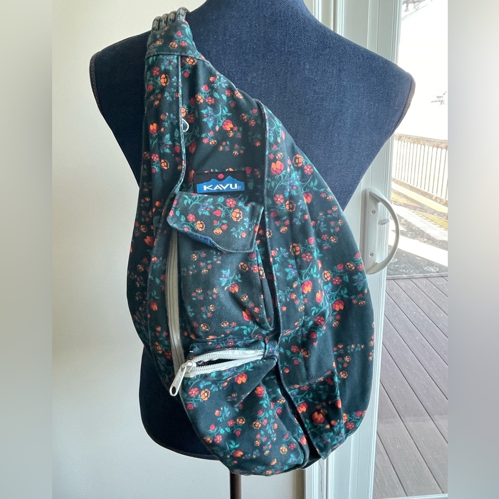 Kavu Wild Poppy Rope Bag Crossbody Backpack